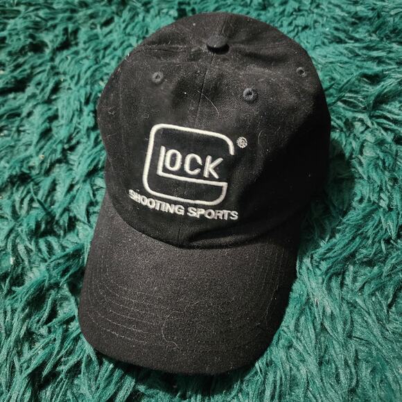 Glock Shooting Sports Black Adjustable Baseball Cap Hat Embroidered Logo - Picture 1 of 3